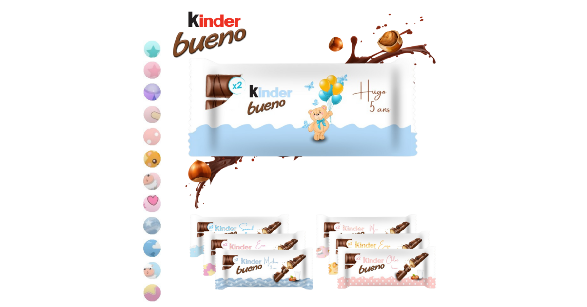Kinder bueno personnalisé Enfants - L'Atelier Créations
